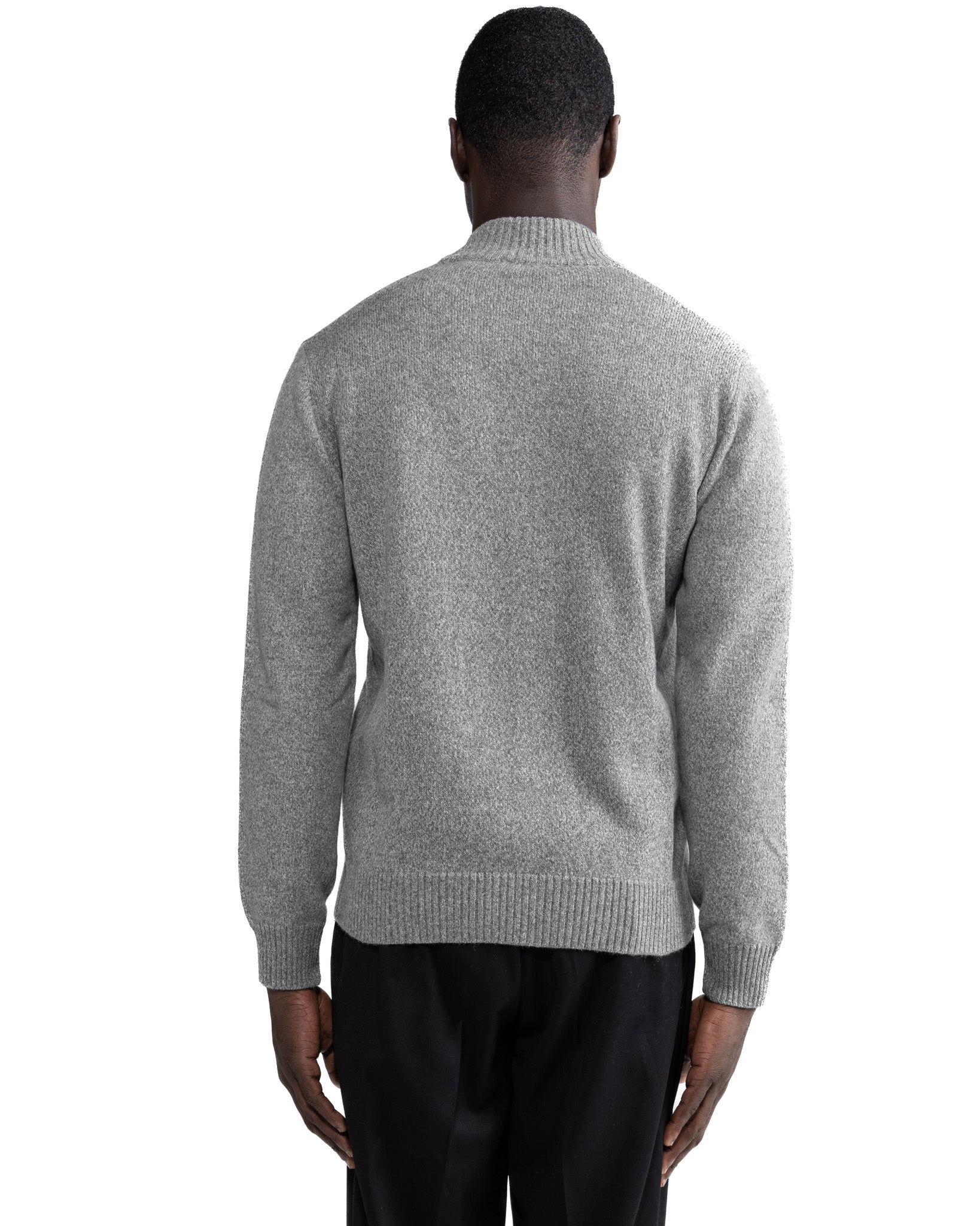 Tavolara mouliné grey knitted jacket
