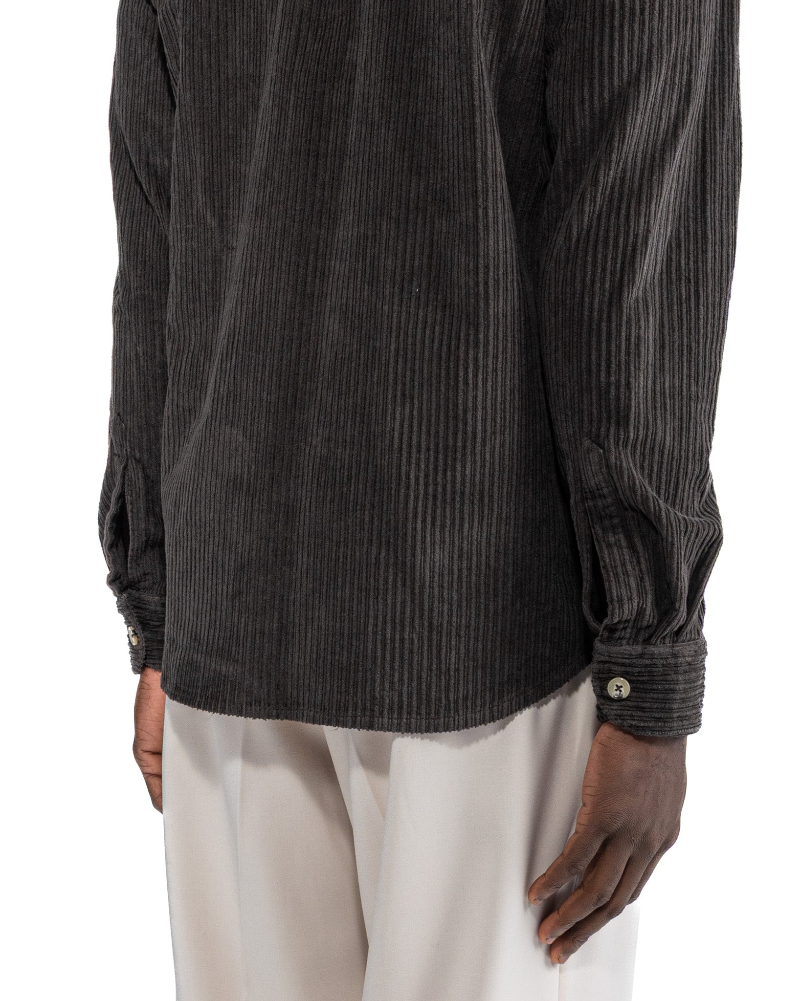 Chemise Atlantis en velours foncé