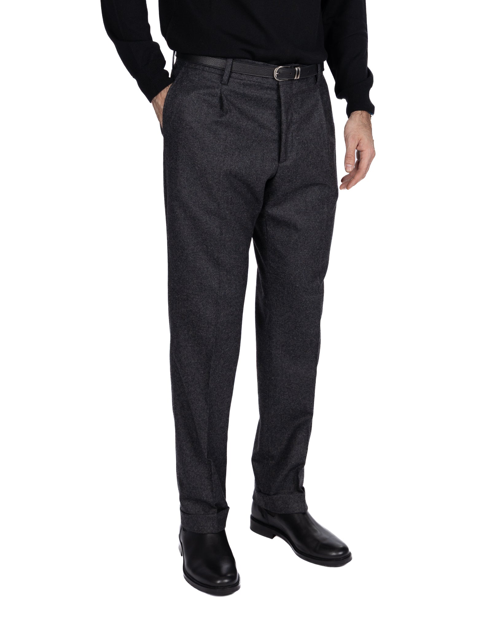 Nikon Charcoal Flannel Trousers