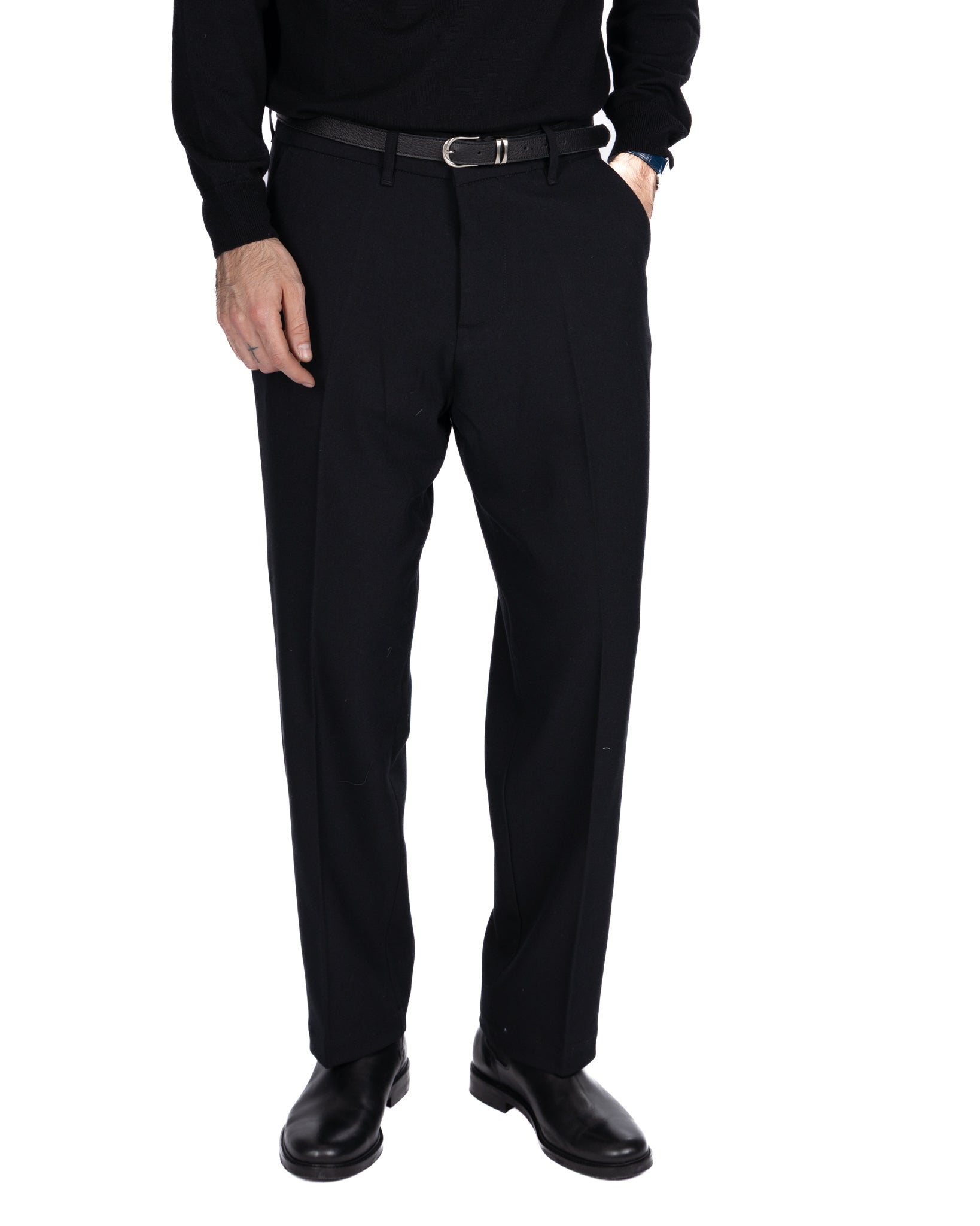 Pantalon large noir Zeiis