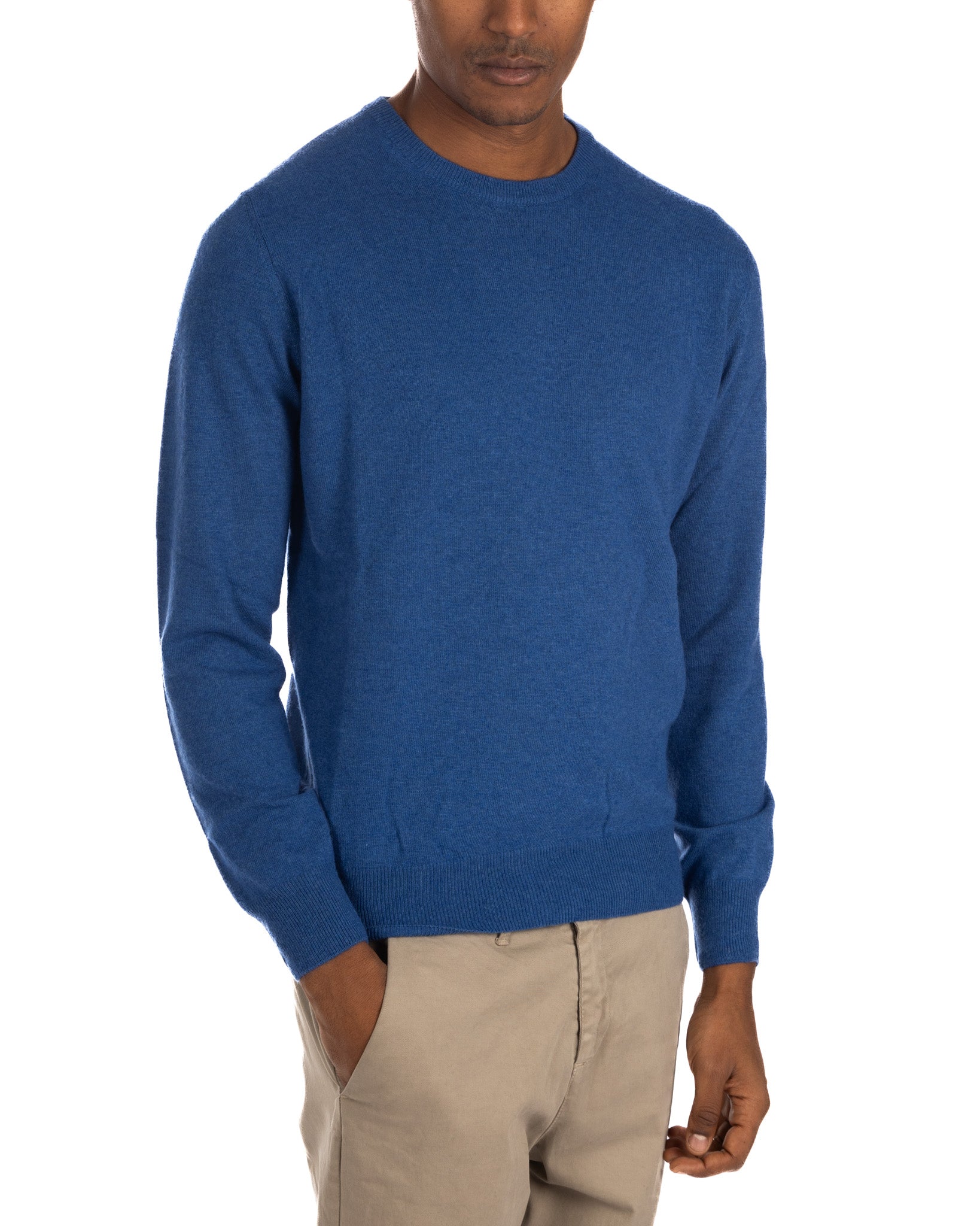 Dustin - crew neck sweater in avion cashmere blend