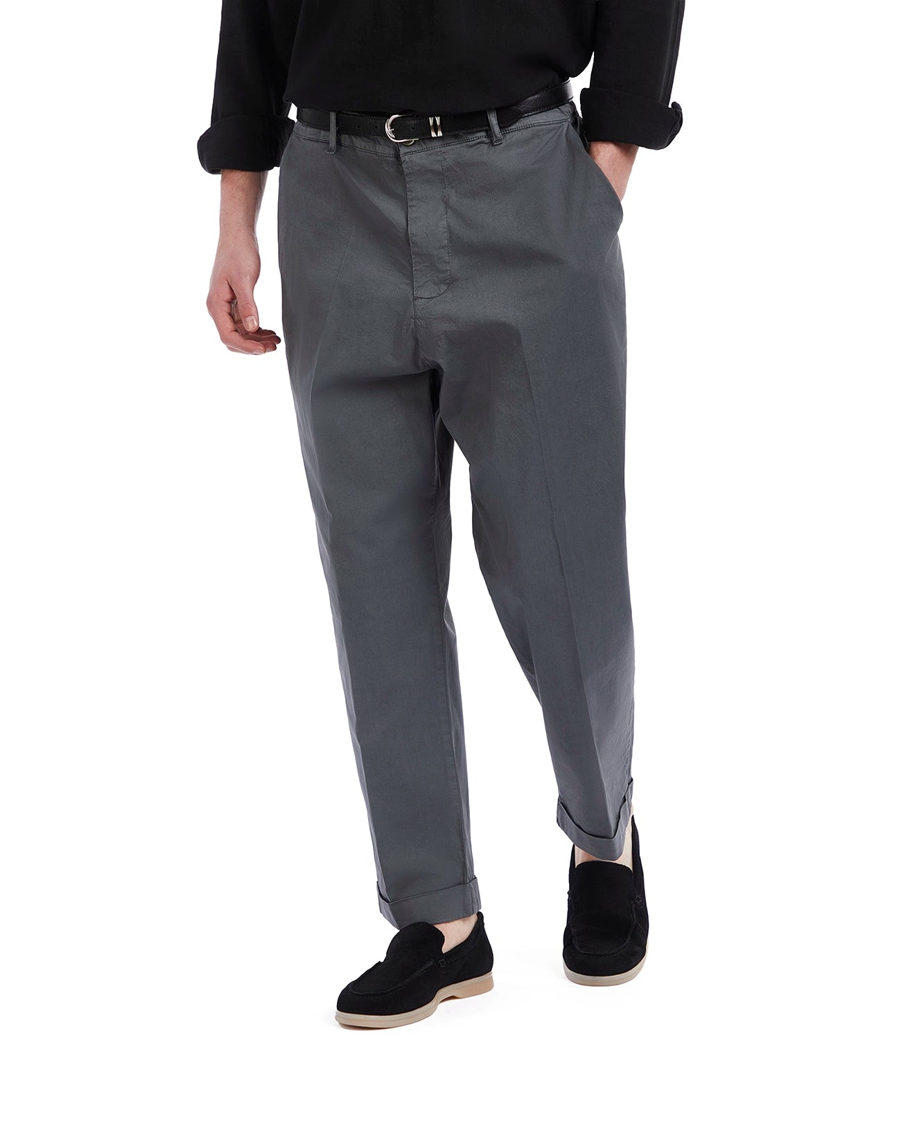 Wels trousers in grey cotton