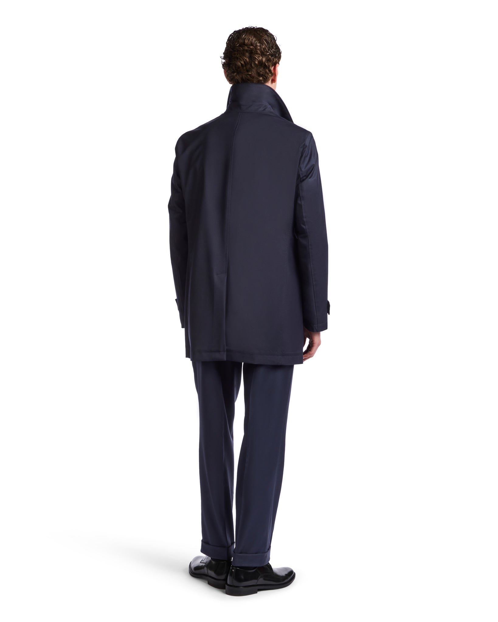 Mantova - trench bleu non doublé