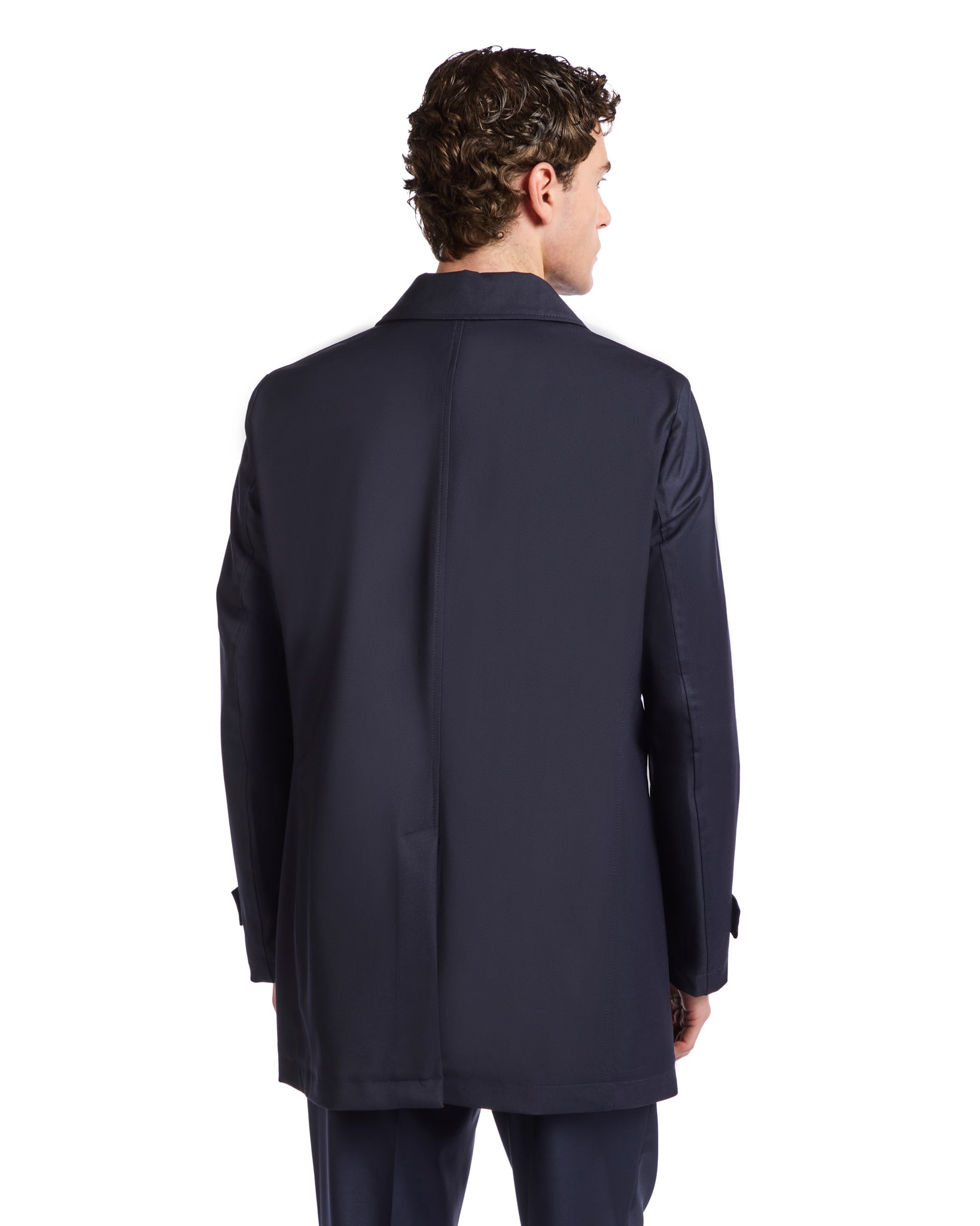 Mantova - trench bleu non doublé