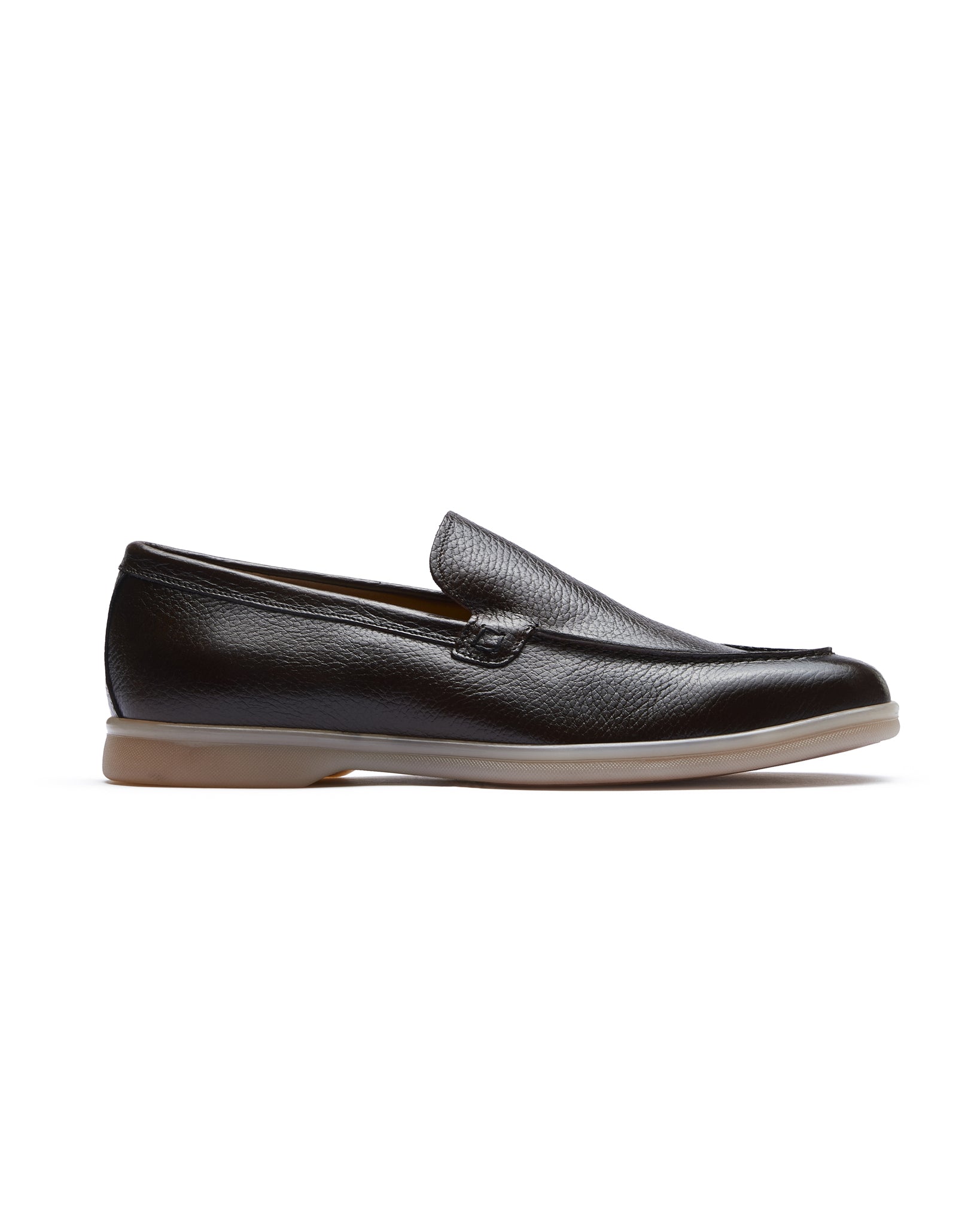 Dark brown leather Pier loafer