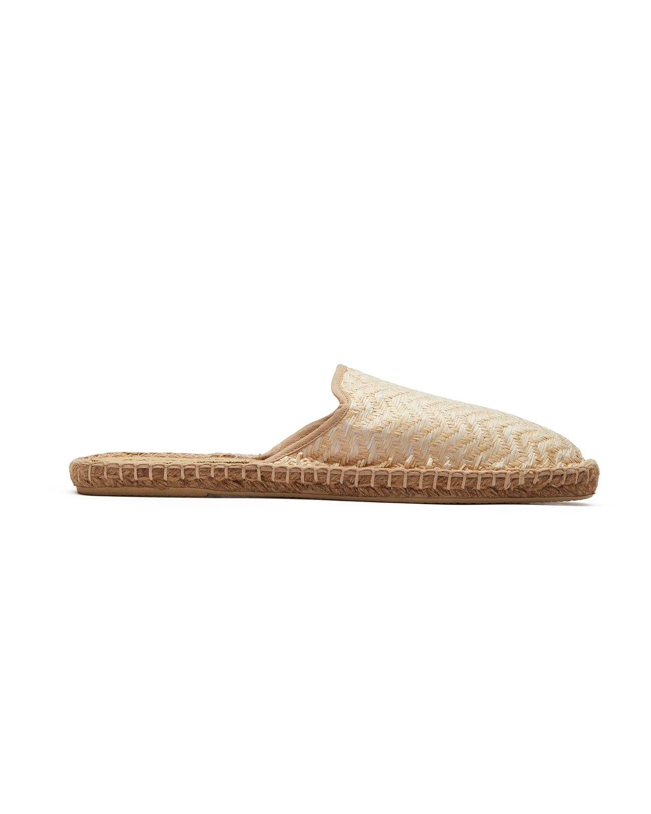 Ushuaia mules with beige pattern