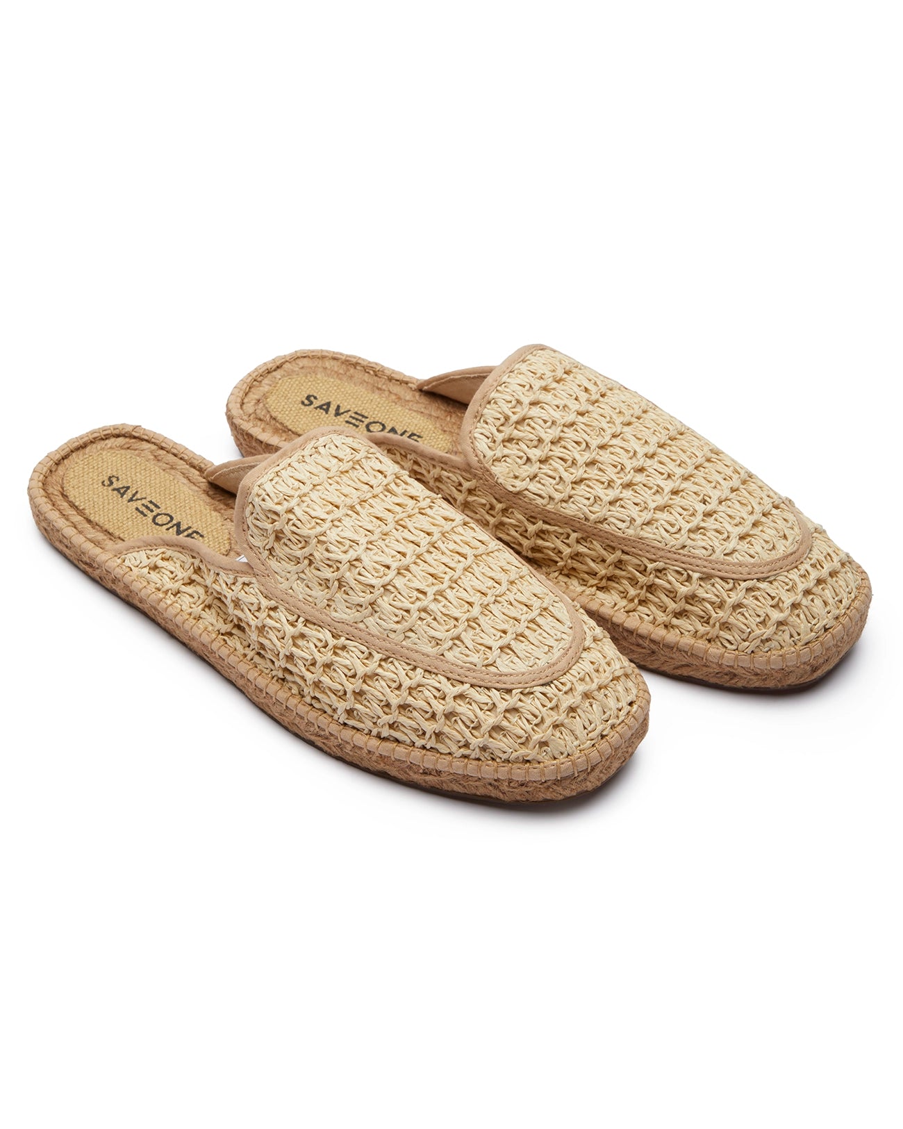 Banus mules with beige pattern