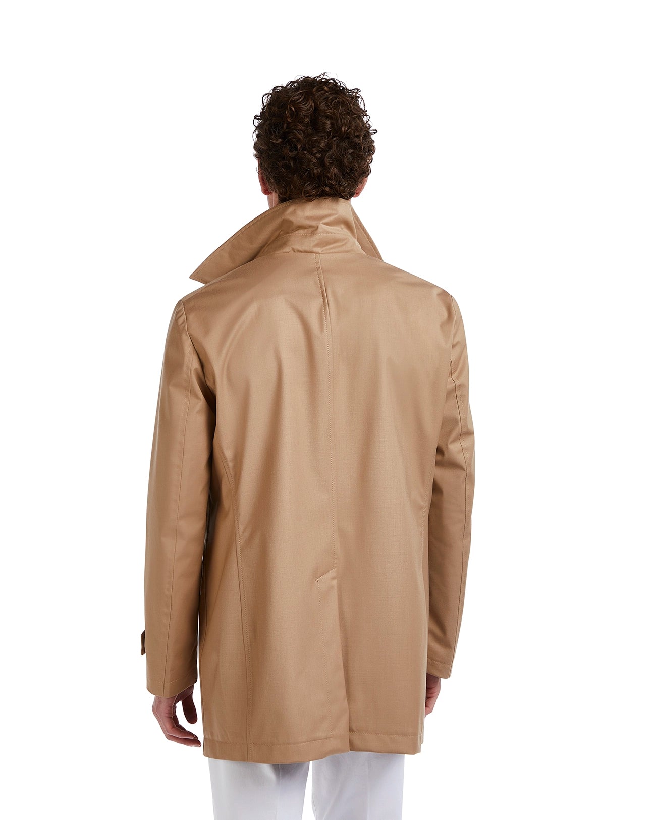 Unlined beige Mantova trench coat