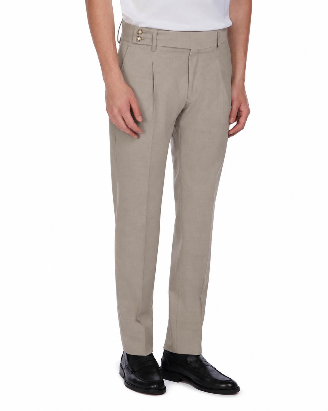 Pantalón Harlem de lana beige