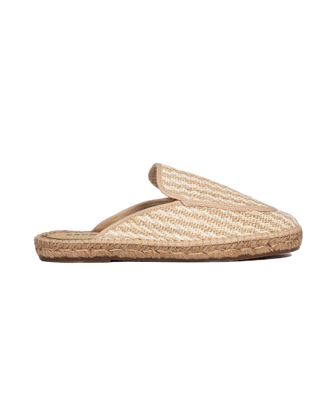 Polignano - mules espadrilles tressées beiges