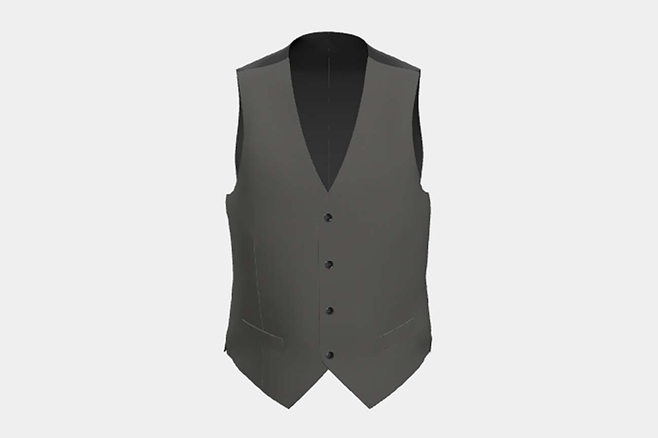 Gilet en laine vert solaro années 130 sur mesure Caccioppoli