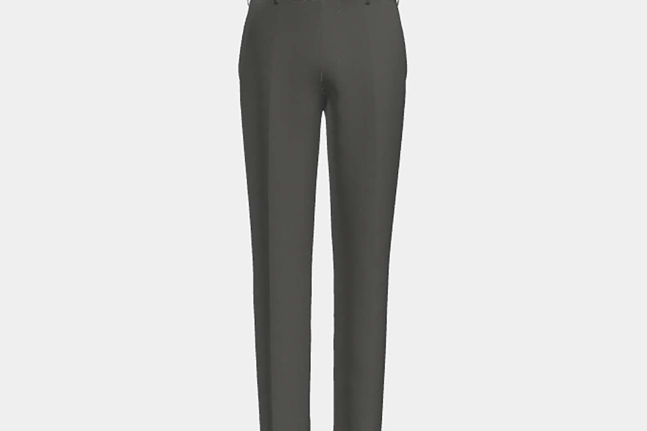 Made to measure solaro 130s wool trousers in green Caccioppoli