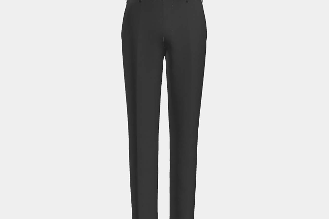 Pantalone su misura lana 120s grigio Canonico