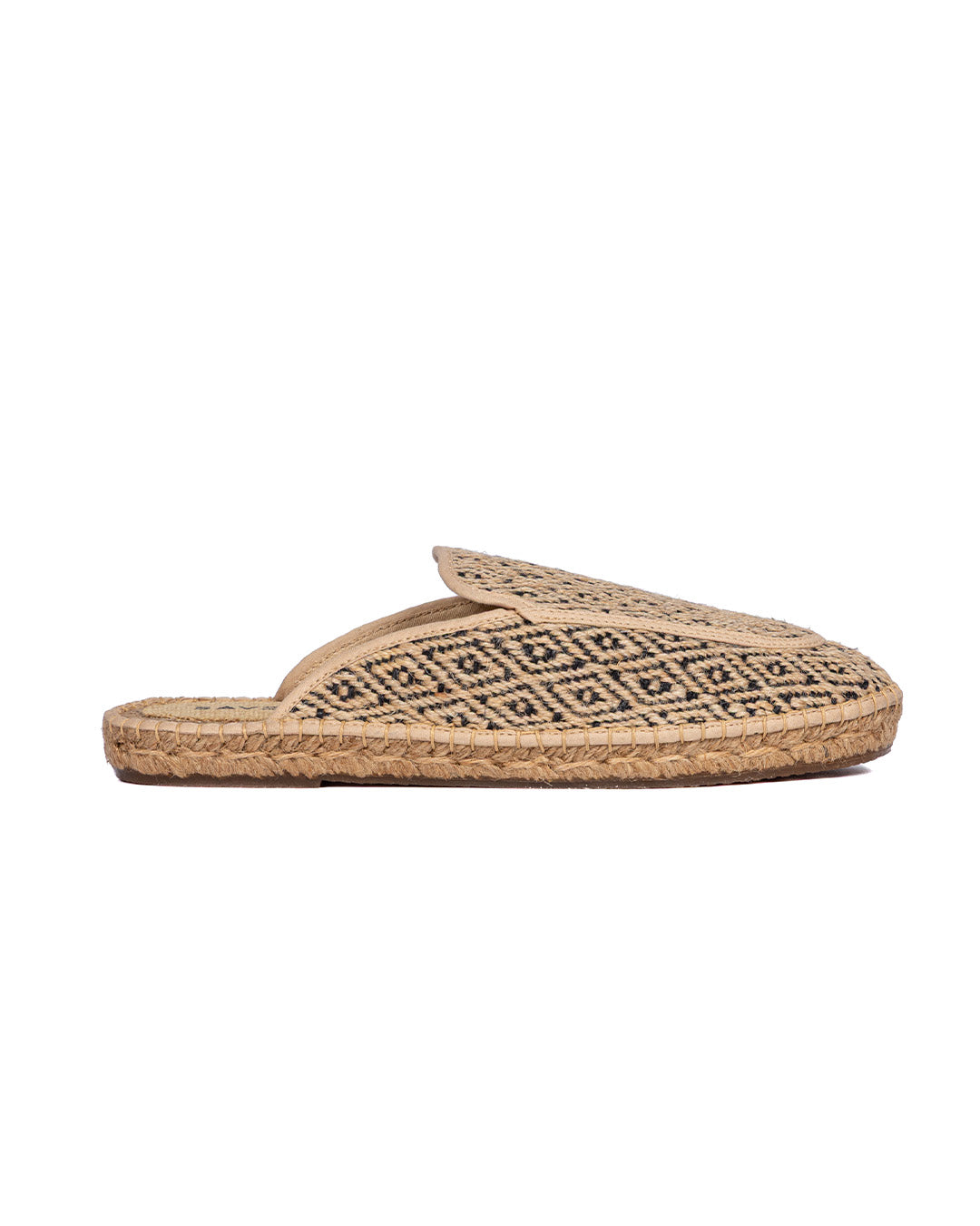 Sirolo - mules espadrilles ethniques marron foncé