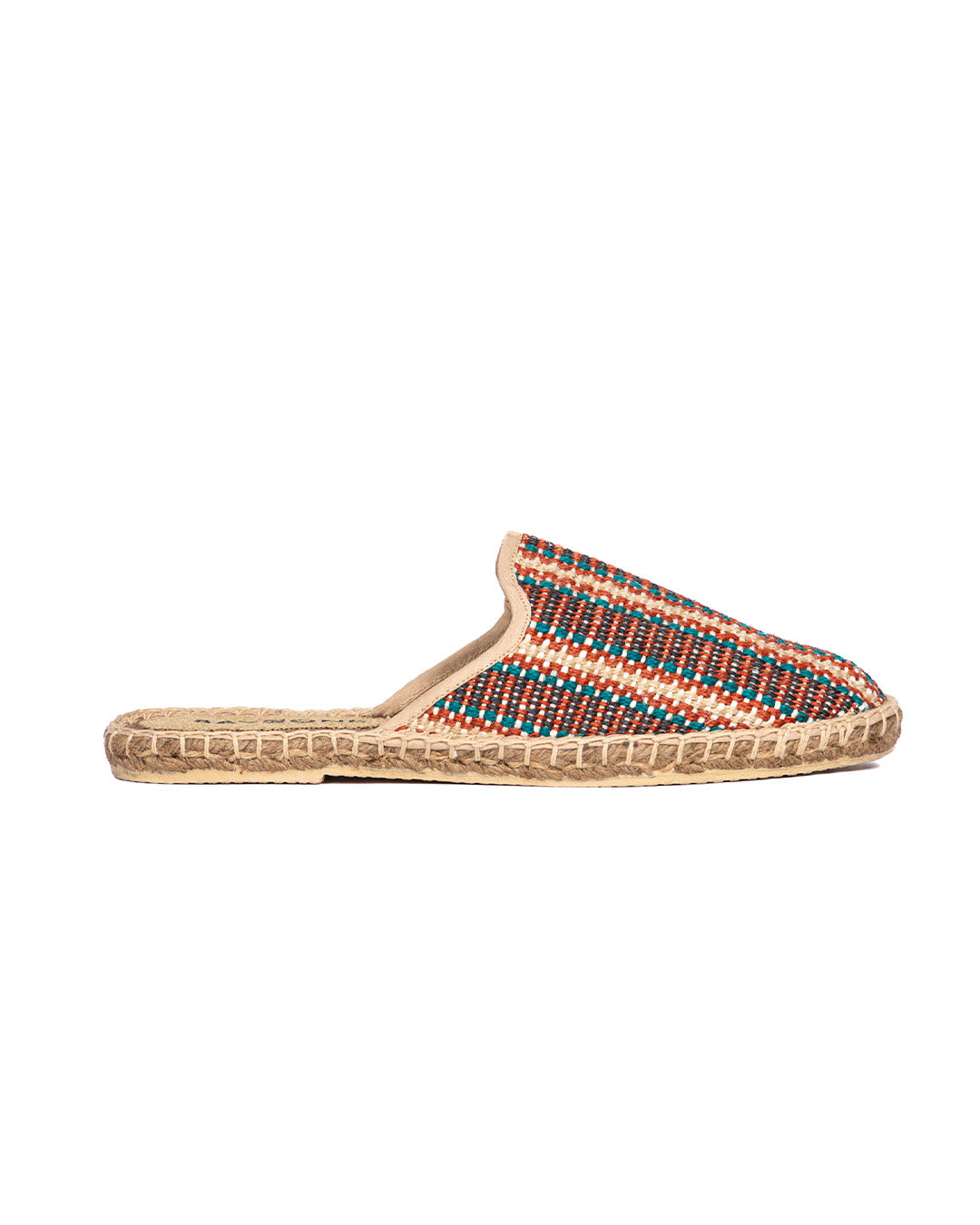 Taormina - mules espadrilles à rayures multicolores
