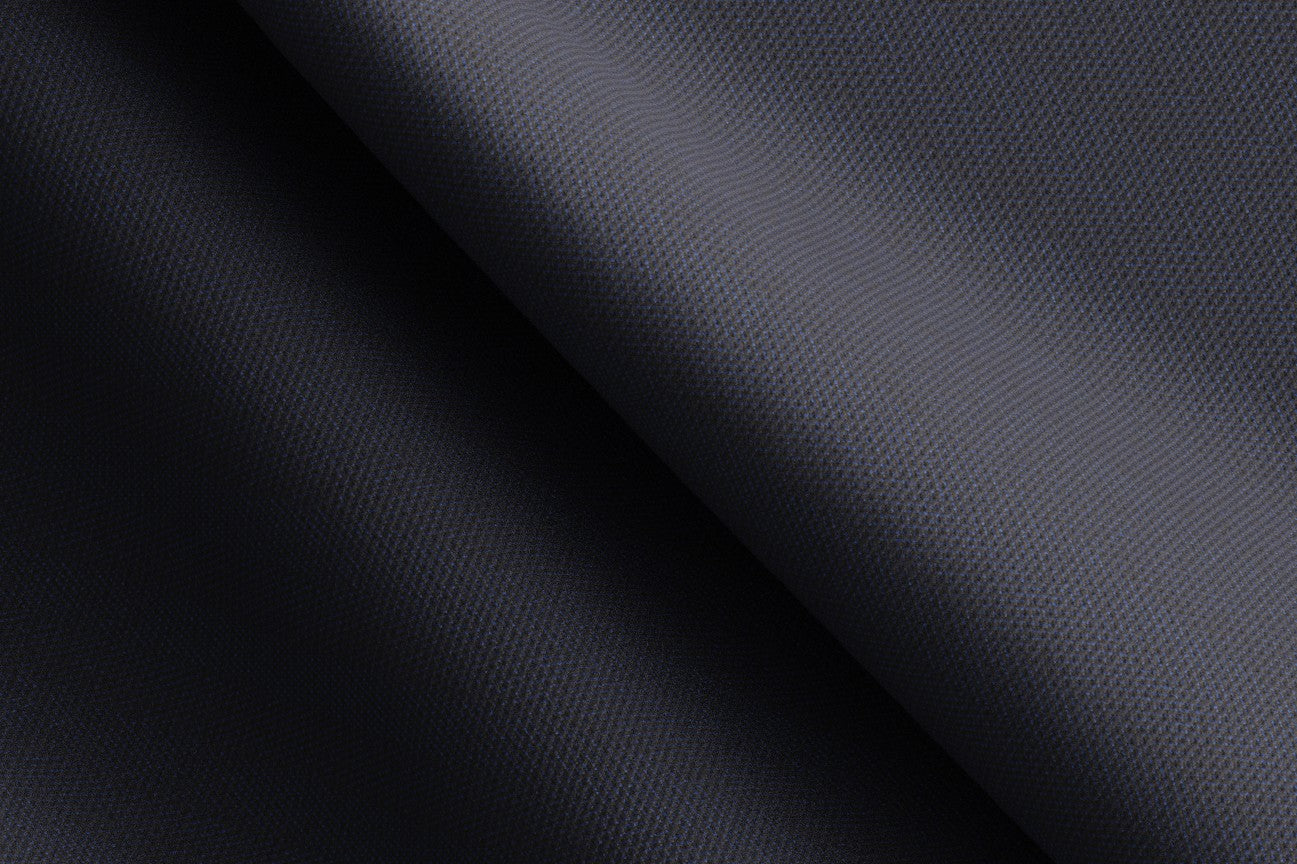 Made-to-measure solaro 130s wool trousers in blue Caccioppoli
