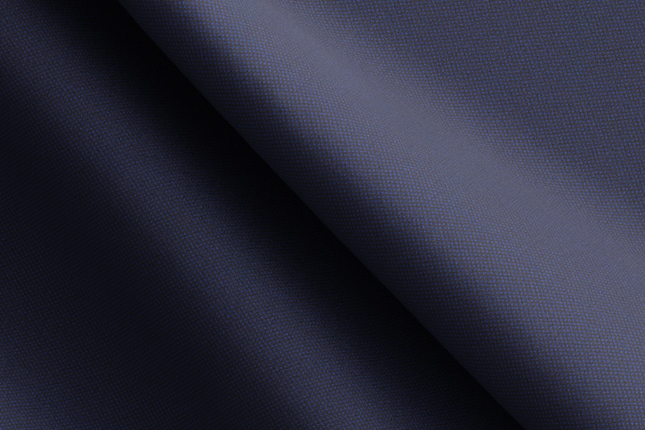 Pantalon tailleur en laine noire années 120 Canonico avec bande