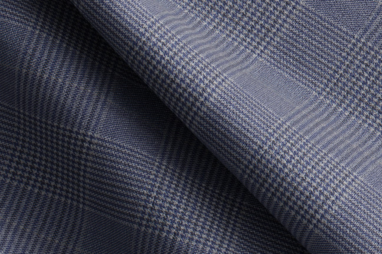 Light blue 150s wool and silk tailored jacket Caccioppoli