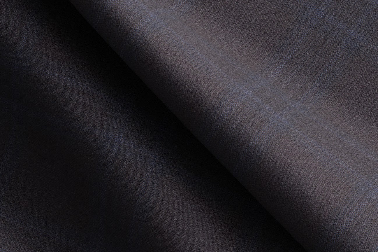 Gilet en laine des années 130 sur mesure avec fenêtre marron Caccioppoli