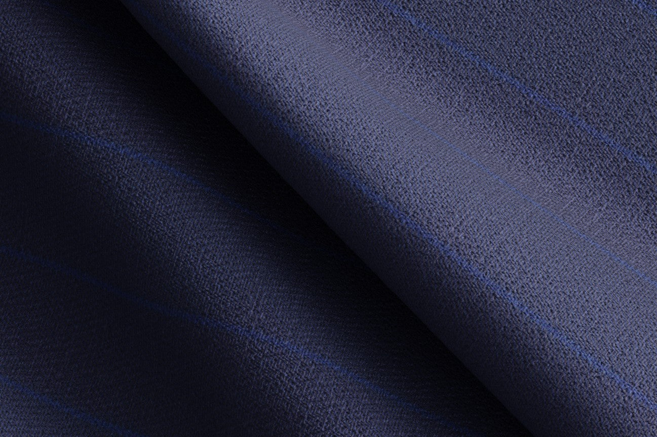 Tailored wool and silk jacket 150s blue Caccioppoli