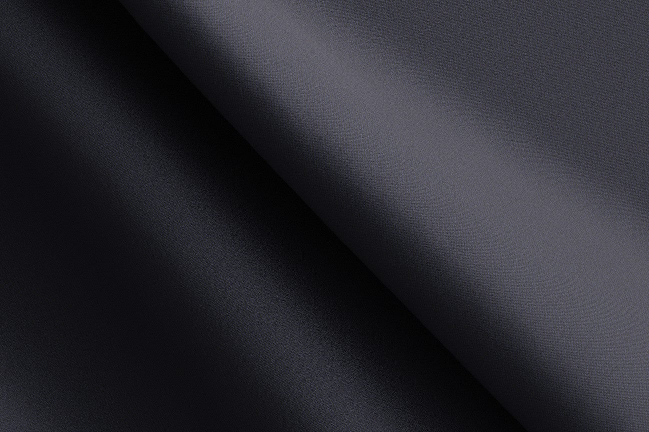 Pantalon tailleur en laine et soie bleu Canonico années 120 avec bande
