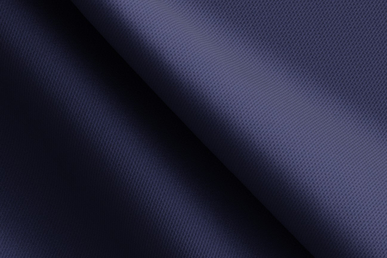 Canonico blue 110s wool tailored trousers with band