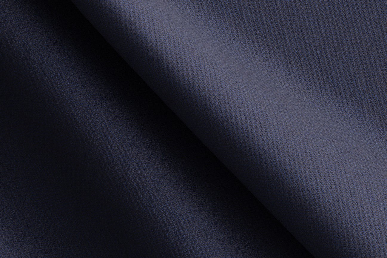 Made to measure solaro 130s wool suit in blue Caccioppoli