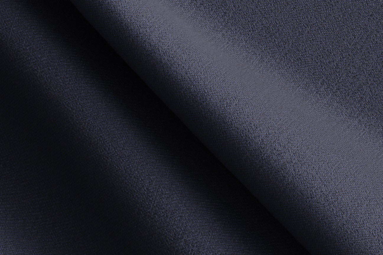 Gilet en laine et soie bleu années 150 sur mesure Caccioppoli