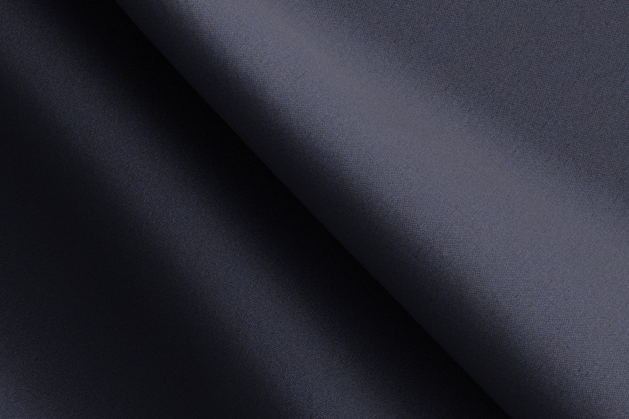 Gilet en laine et soie bleu années 150 sur mesure Caccioppoli