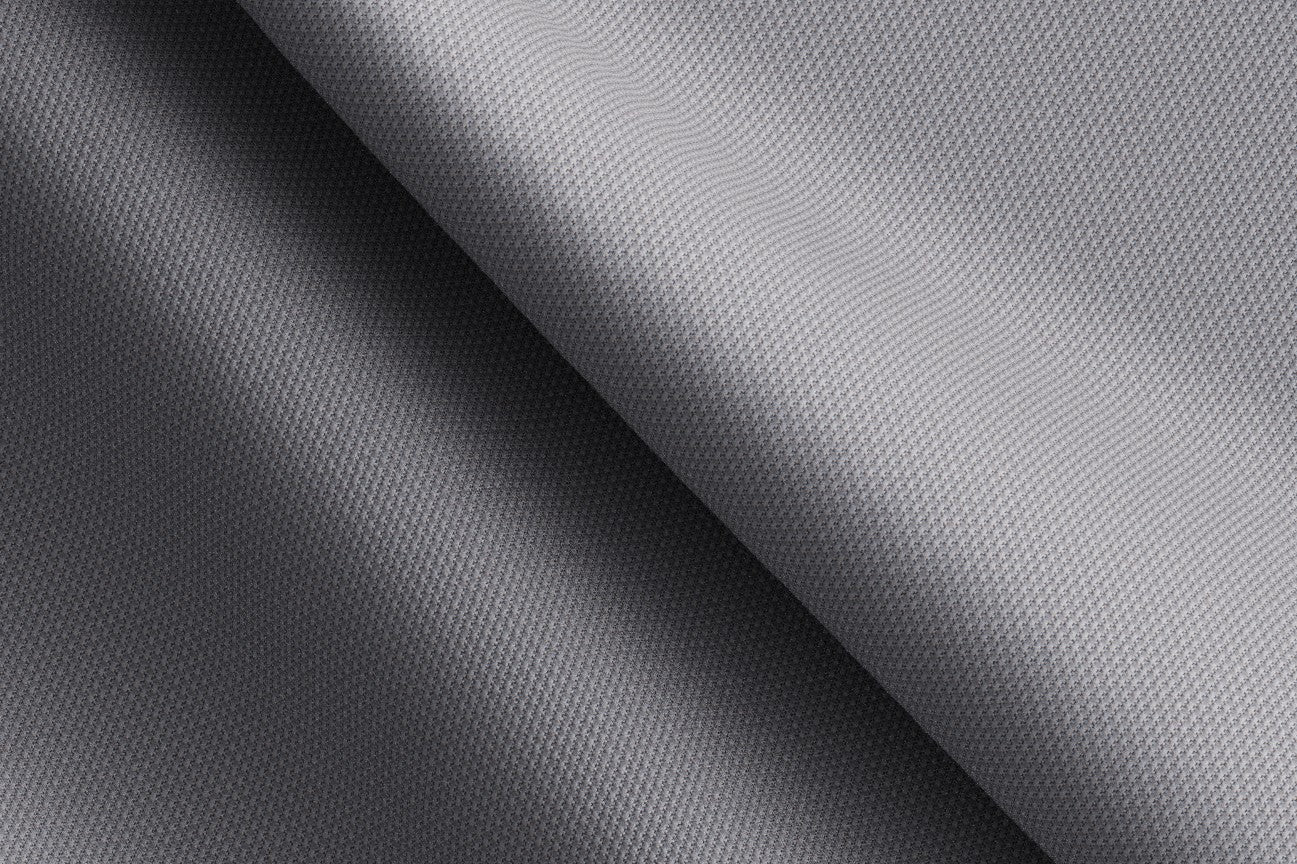 Canonico gray 110s polyester and acrylic tailored trousers with band