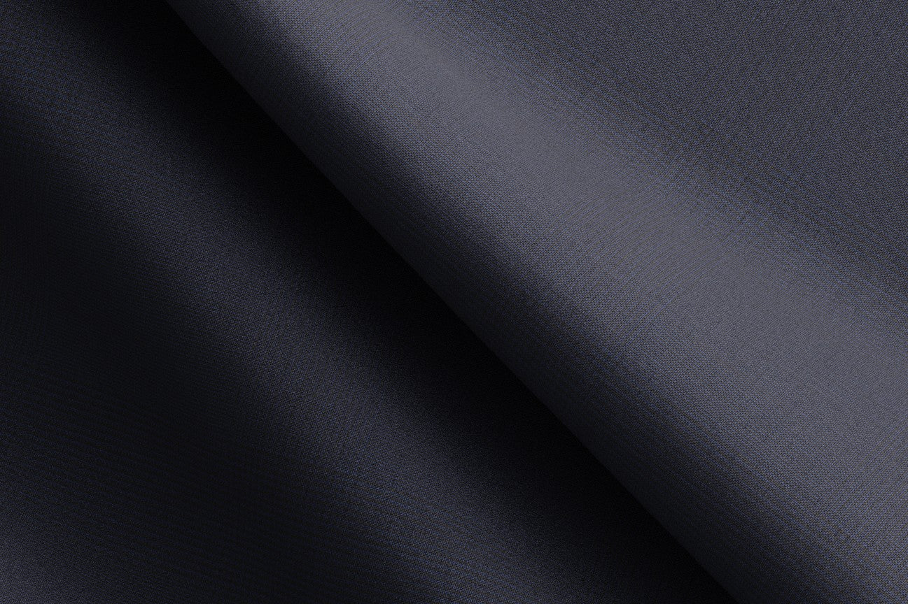 Canonico blue 120s wool tailored trousers with band