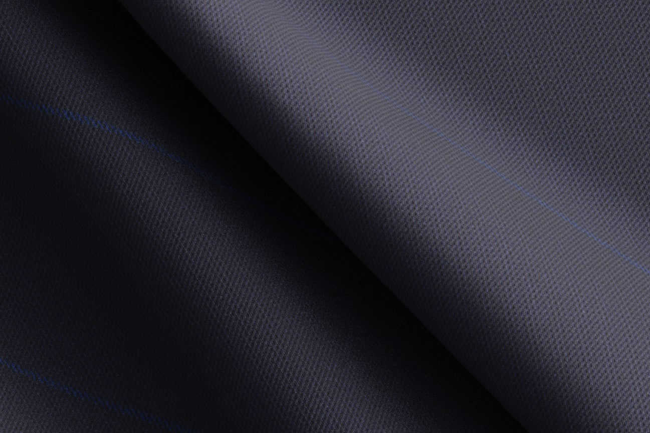 Tailored wool and silk jacket 150s blue Caccioppoli