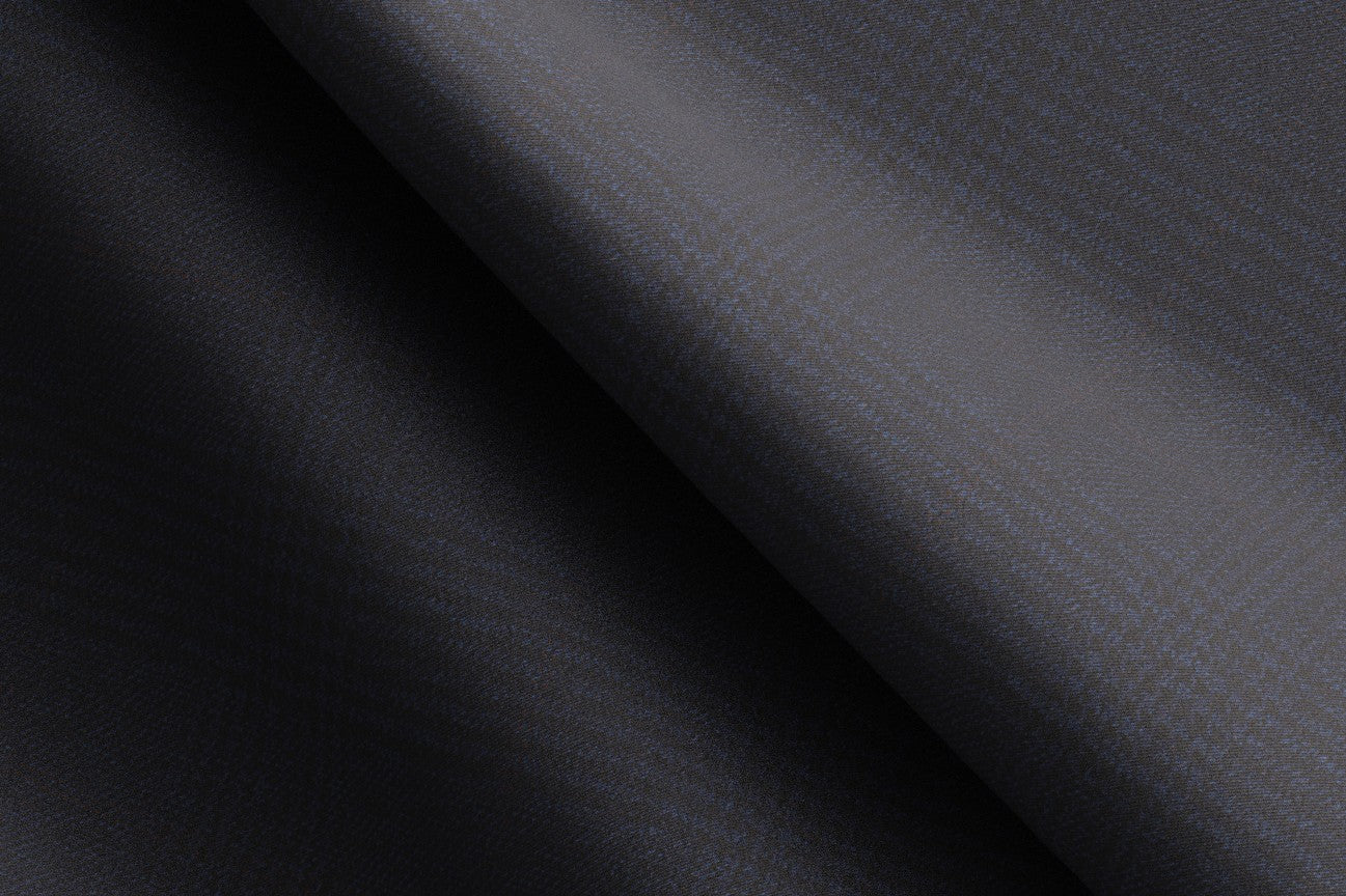 Canonico blue 110s wool tailored trousers with band