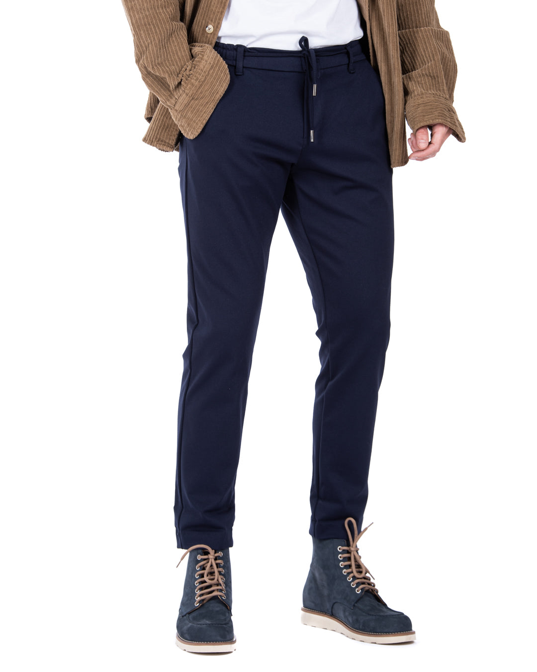 Mustang - blue milan stitch trousers 