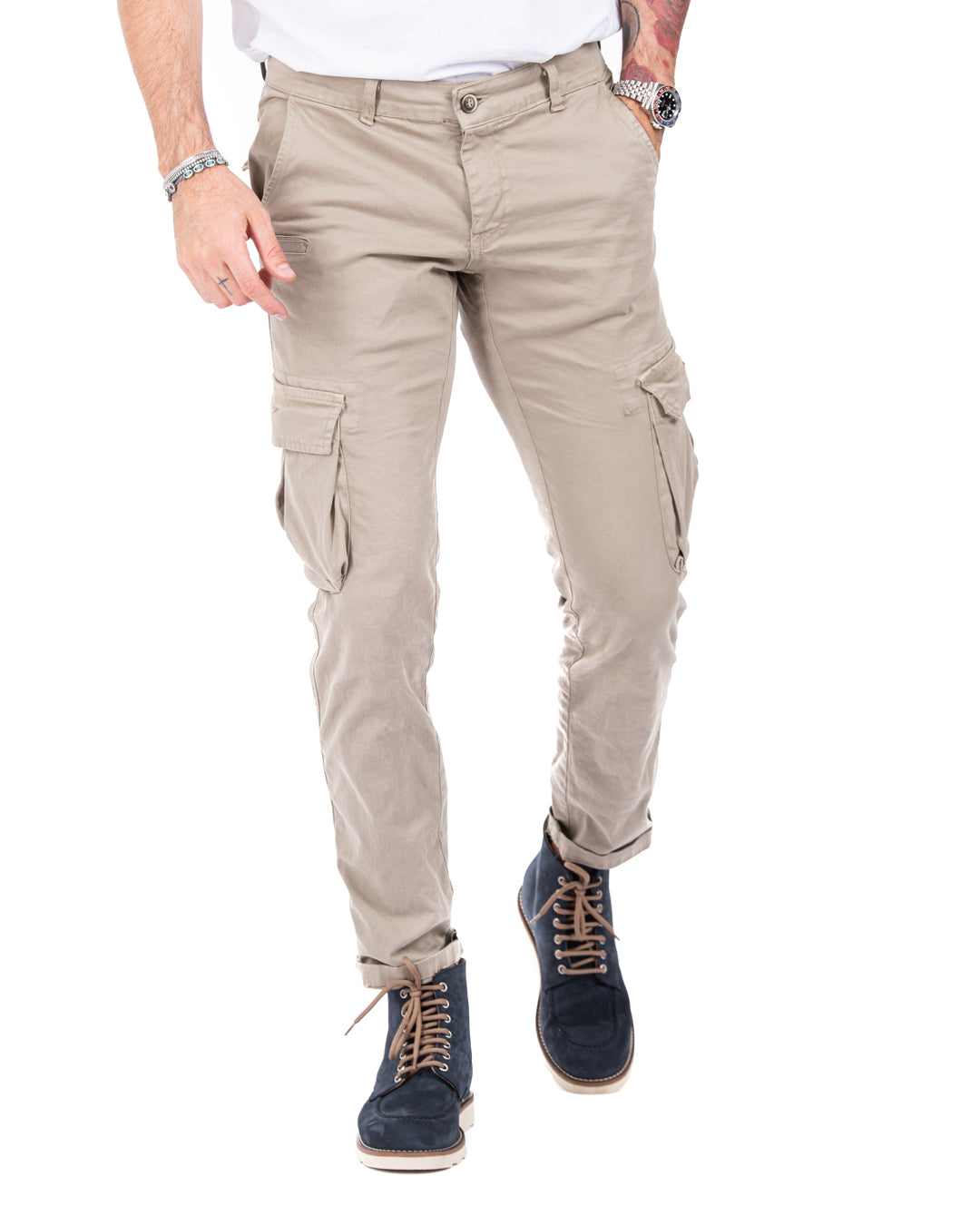 Roy - twine cargo trousers