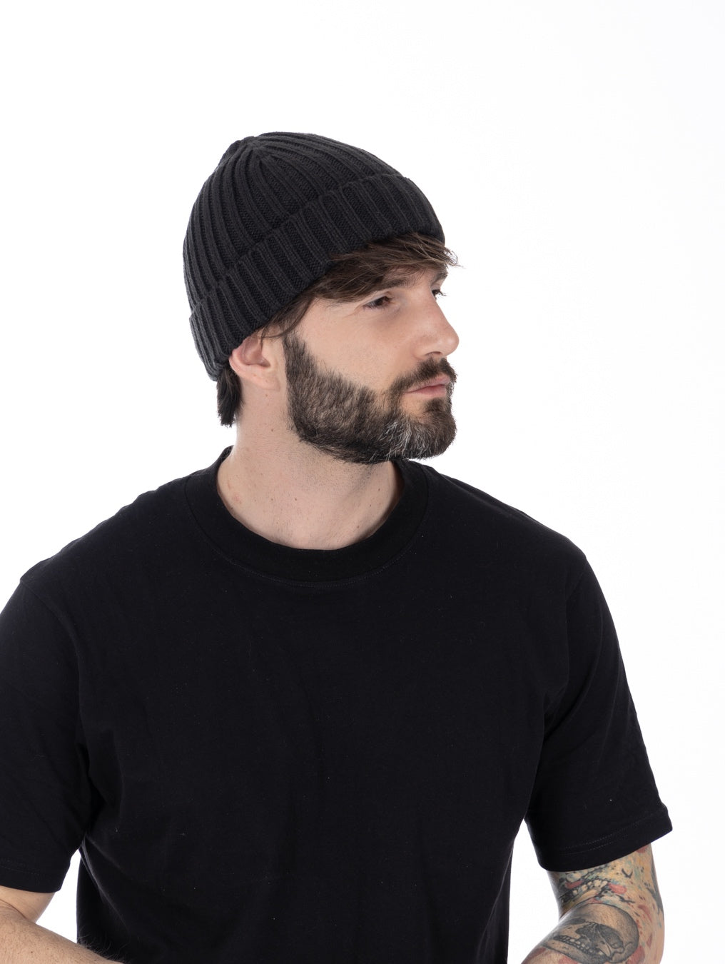 Ny - anthracite ribbed hat