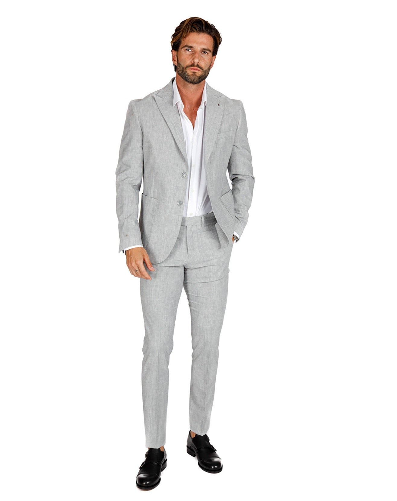 Lipari - gray single-breasted suit