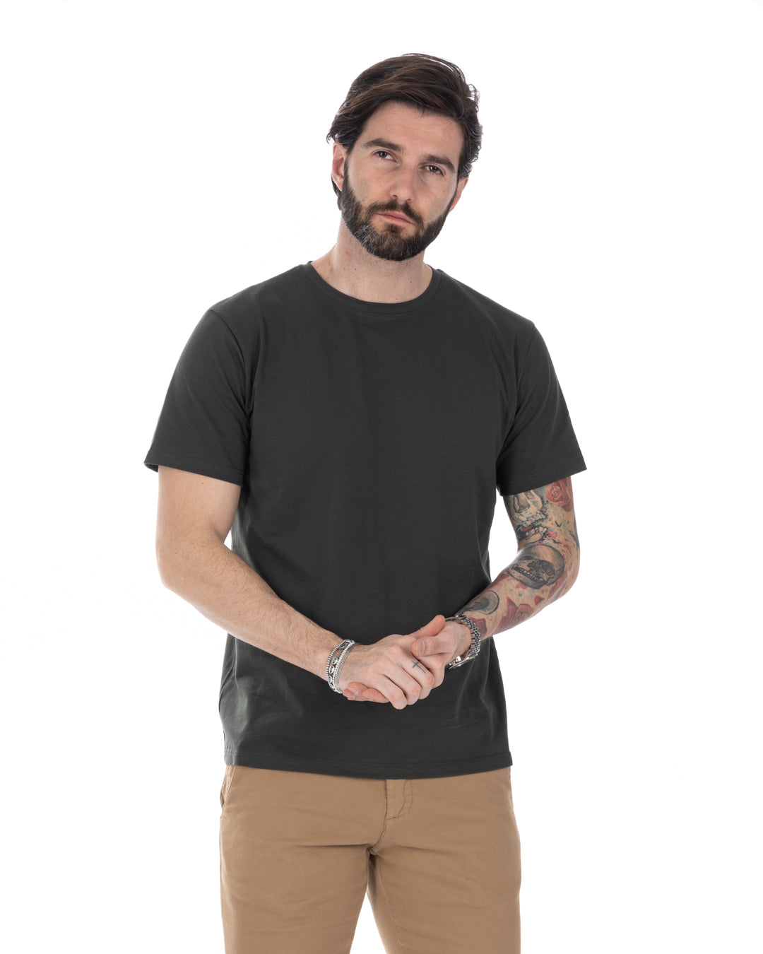 Harry - t-shirt militare in cotone stretch