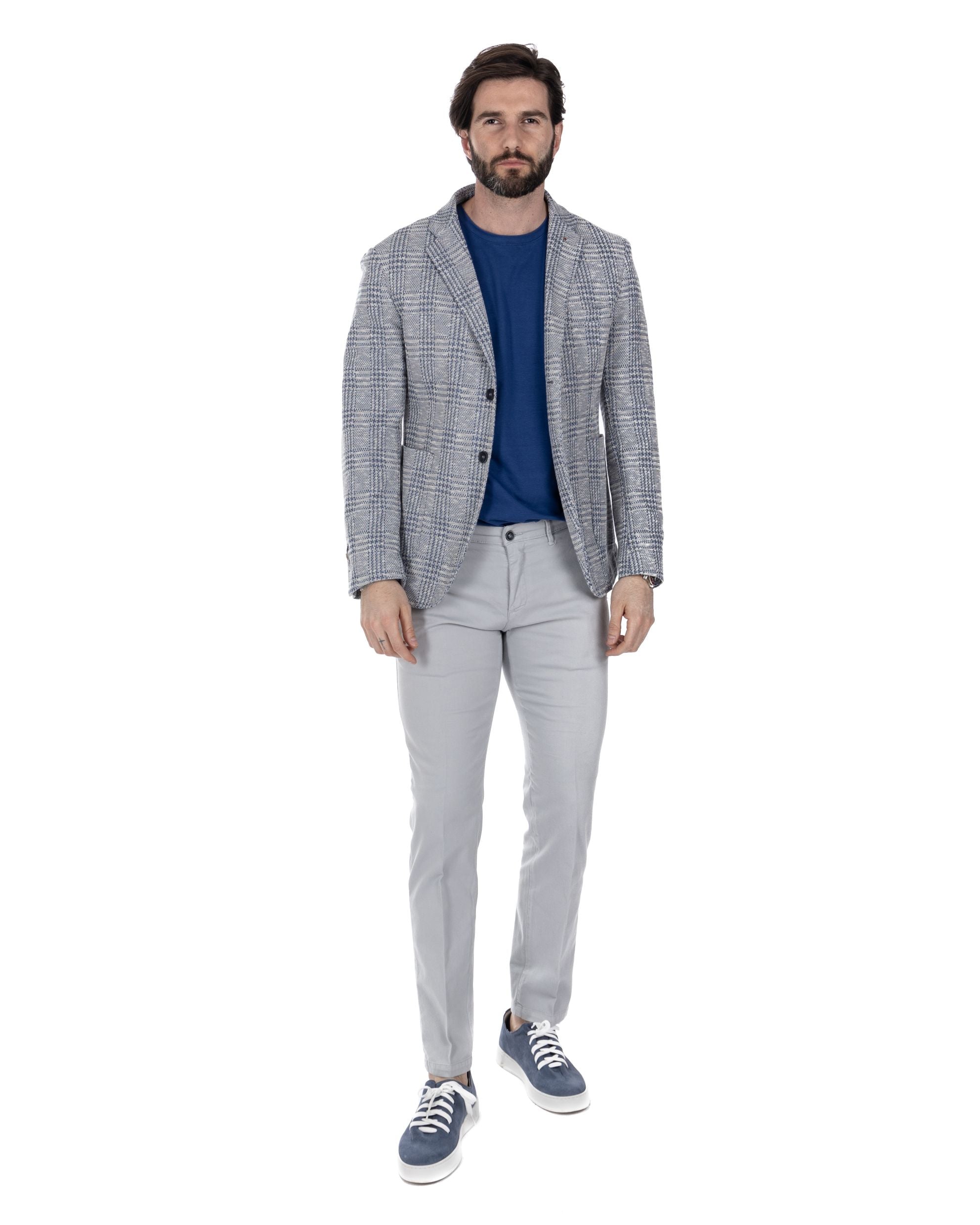Alliste - gray squared single-breasted jacket