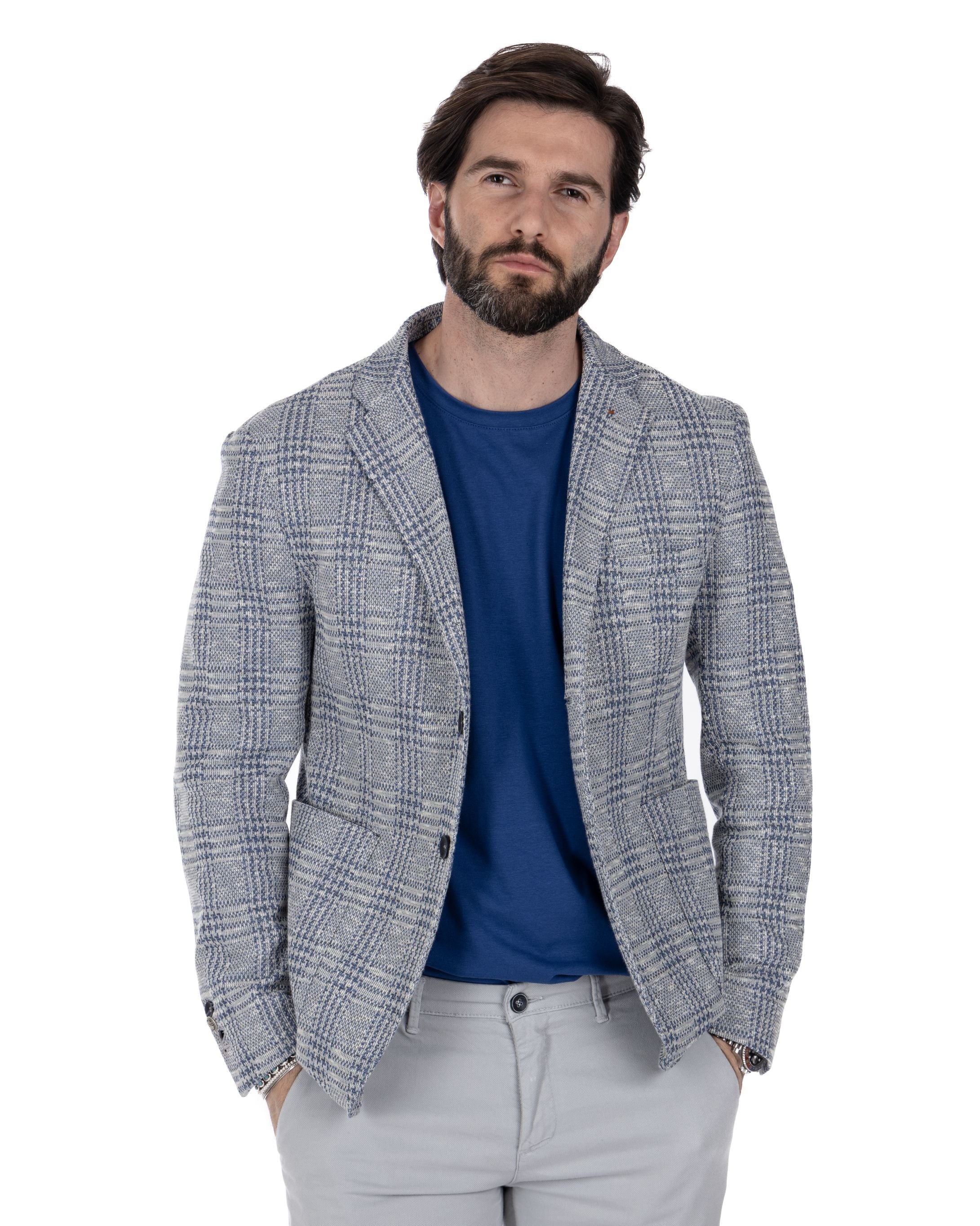 Alliste - gray squared single-breasted jacket