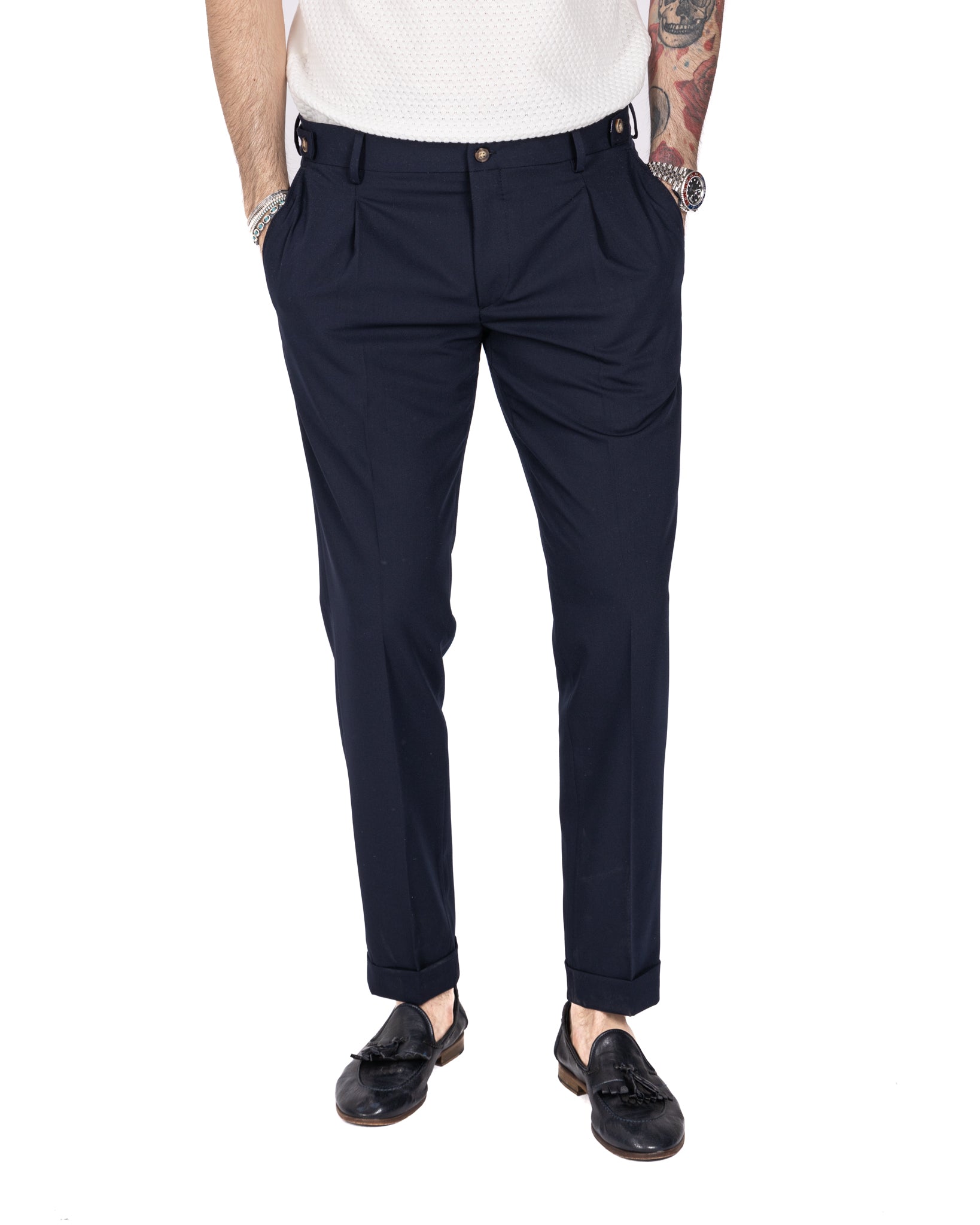 Milan - basic blue trousers