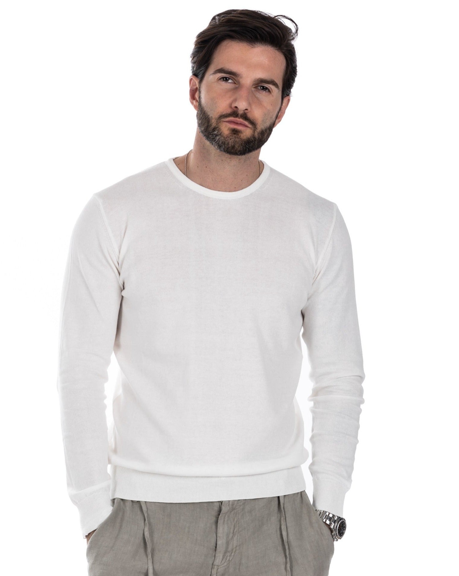 Daniil - cream cotton sweater