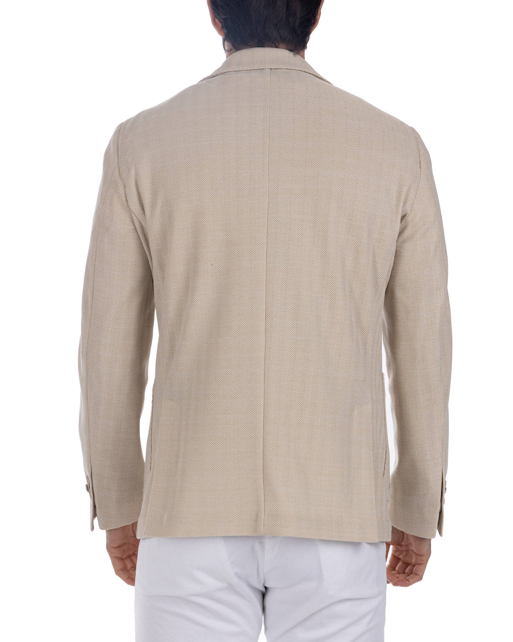Noto - beige solaro single-breasted jacket
