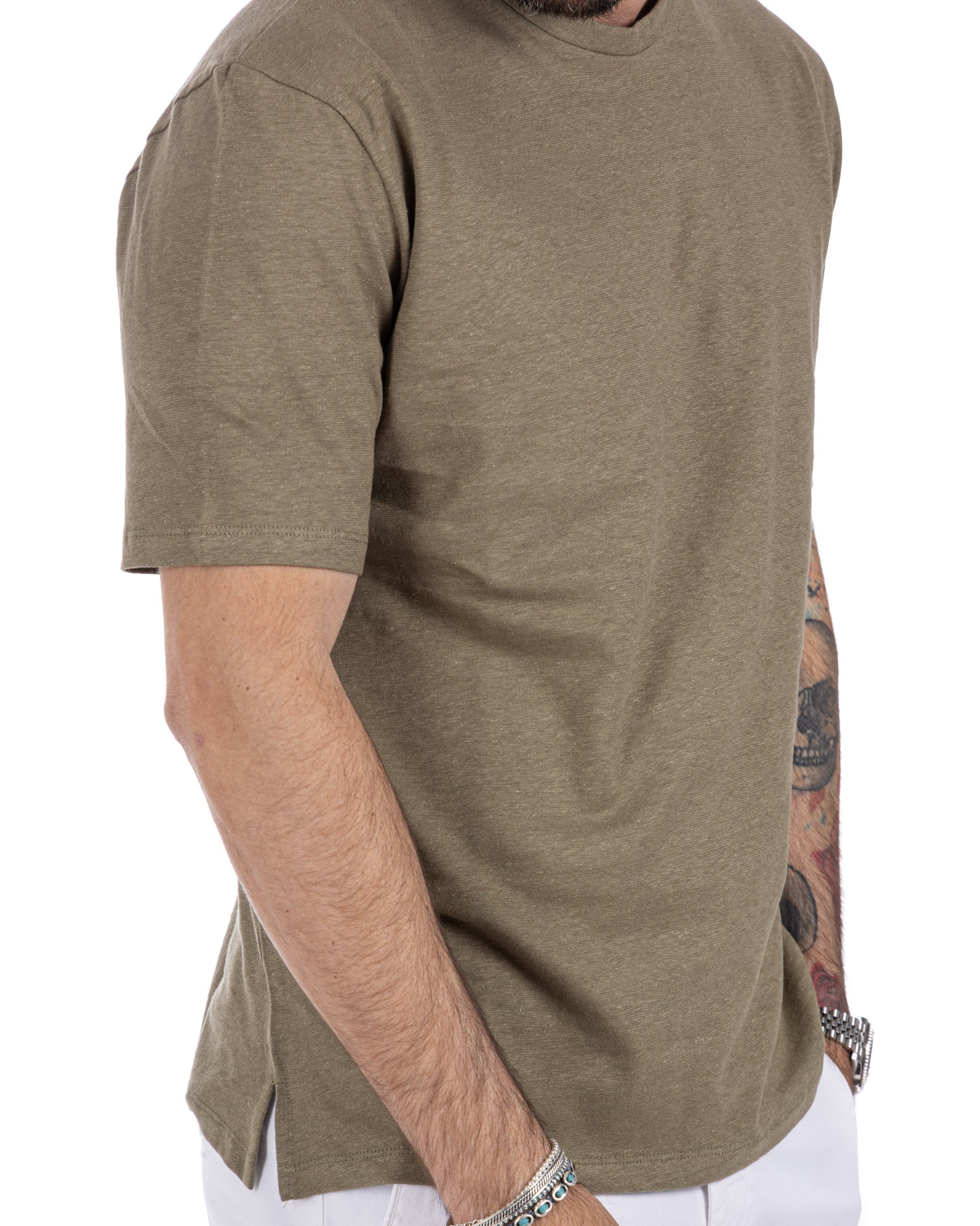 Favignana - military linen t-shirt
