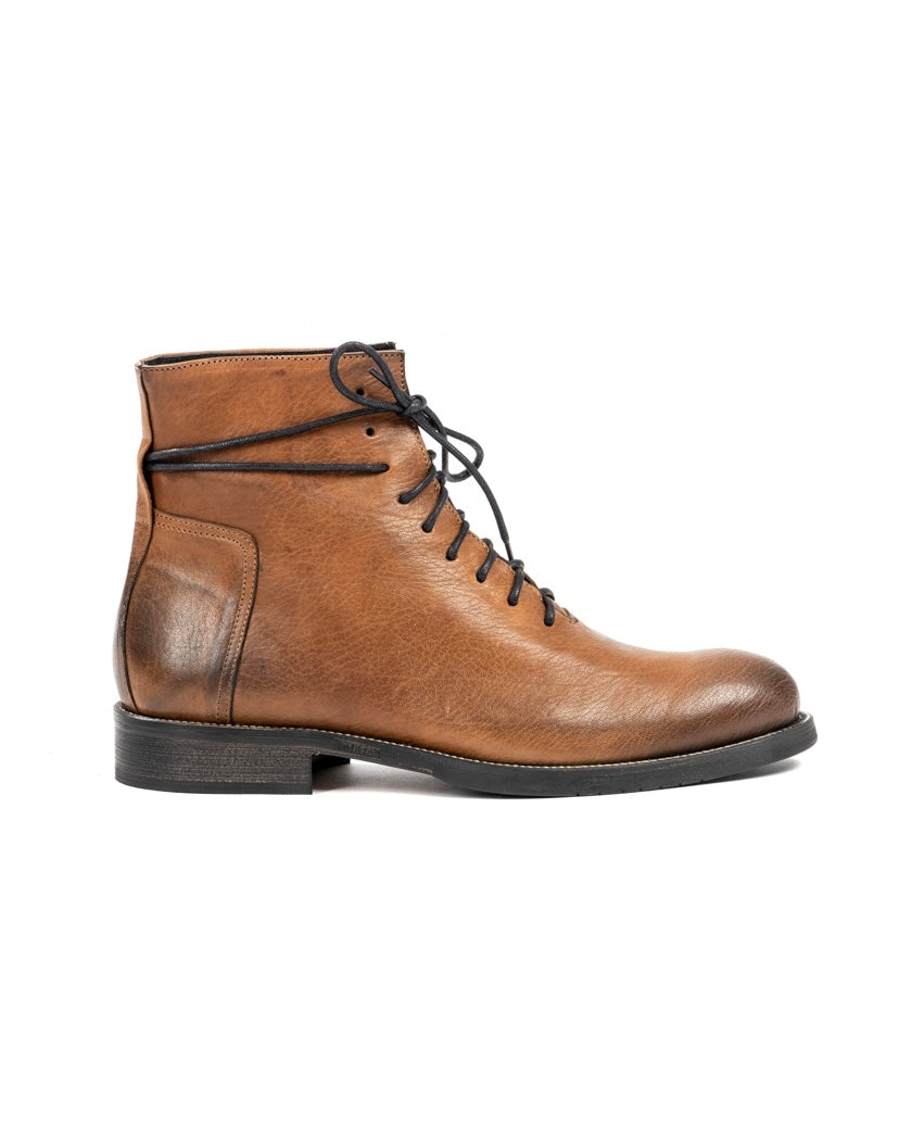 HOUSTON - TOBACCO WASHED LEATHER BOOTS