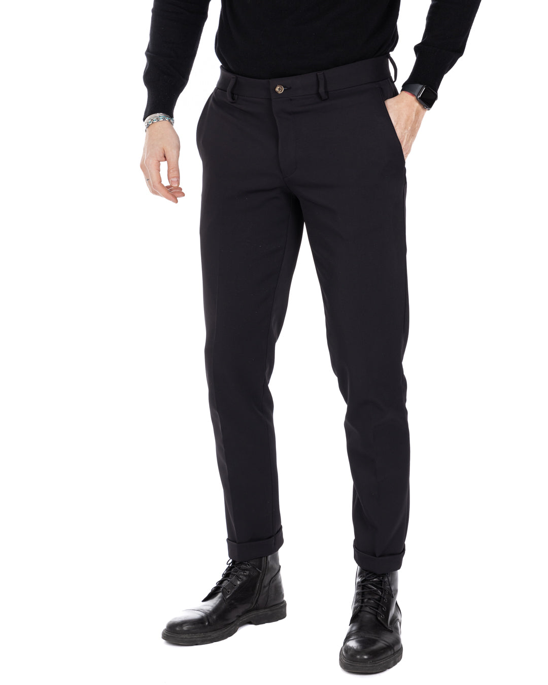 Smith - black technical trousers