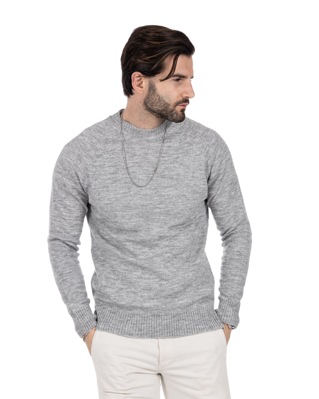 Nijmegen - gray stockinette sweater