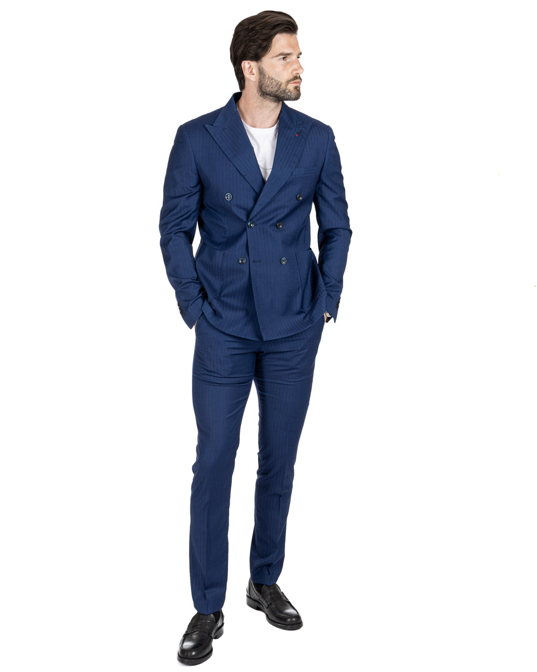Marseille - bluette solaro double-breasted suit