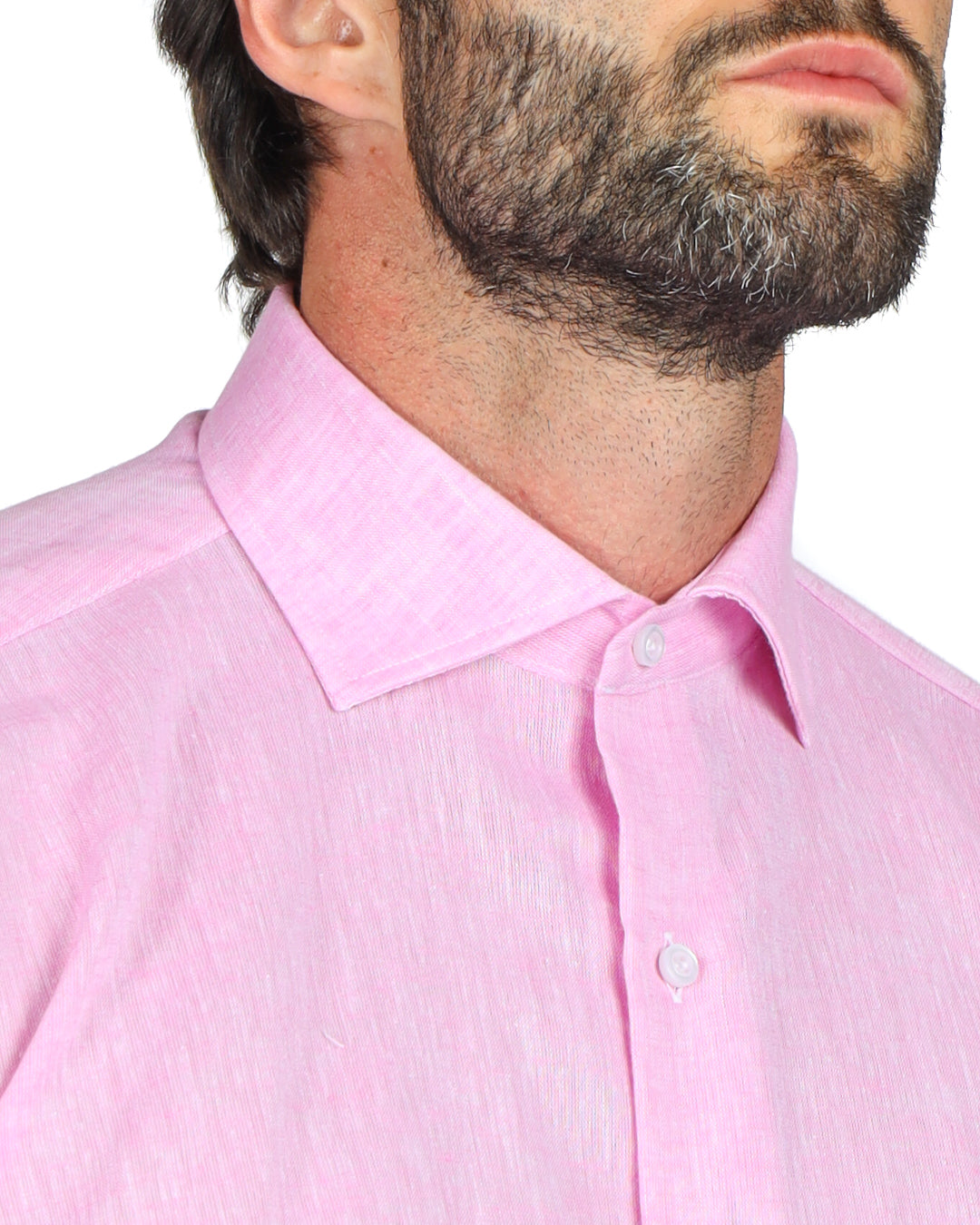 Praiano - Classic pink linen shirt
